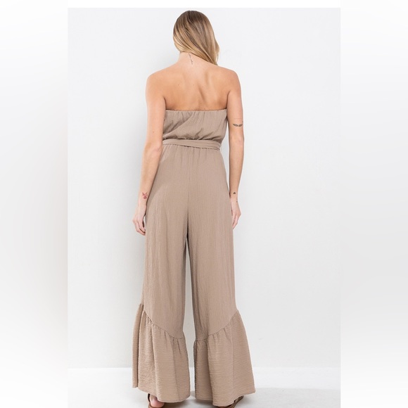 38 Off Shoulder Wide Leg Jumpsuit - Picture 3 of 4